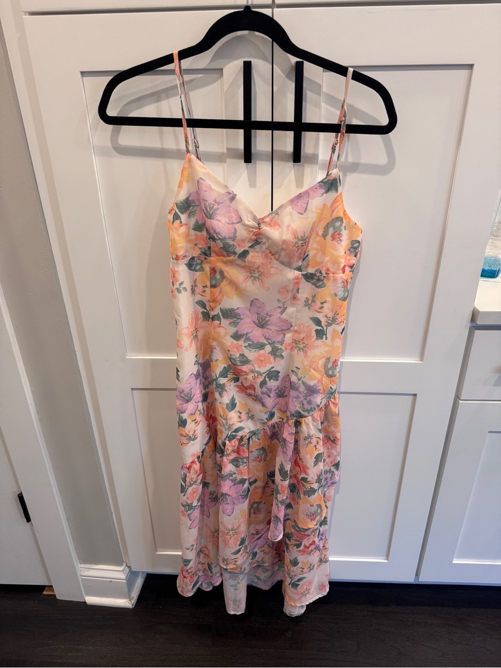 Showpo pastel floral slip dress in floral pattern